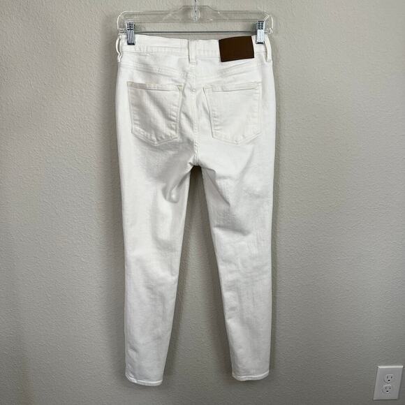 J. Crew Mercantile White Skinny Jeans Women's 26 Denim Mid Rise Stretch - Picture 3 of 6